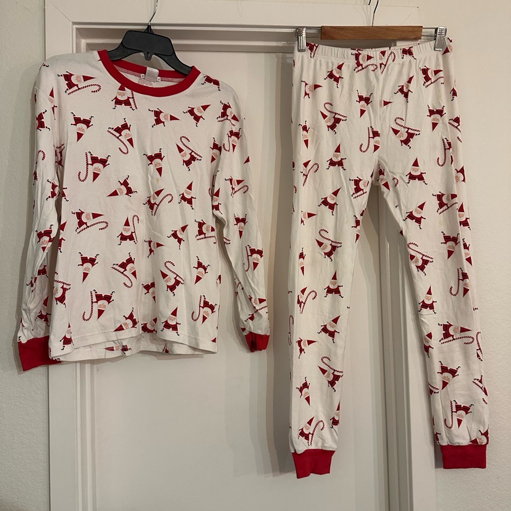 Pottery Barn Kids Red and White Pajama Set